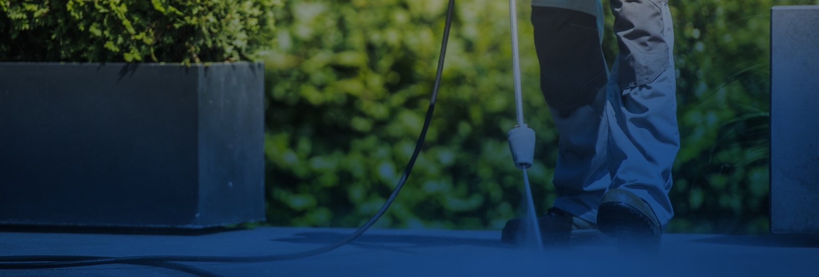 Reinigung der Außenanlage